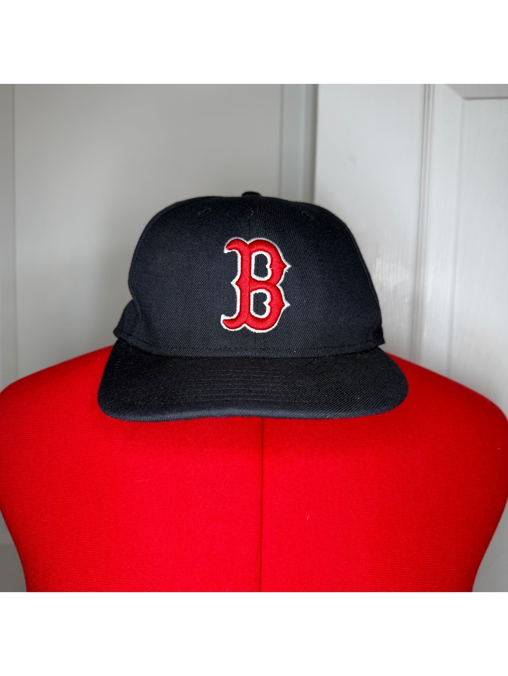 New Era Boston Red Sox Navy Blue Red Fitted Hat 7 3/8